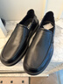 沙馳（SATCHI）男鞋春季新款真皮樂(lè )福鞋軟底軟面輕便舒適百搭一腳蹬通勤皮鞋 黑色-522622265Z 40 歐碼偏大一碼 曬單實(shí)拍圖