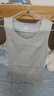 宜而爽【100%純棉】女士吊帶純色圓領(lǐng)舒適背心女無(wú)袖打底內搭上衣可外穿 曬單實(shí)拍圖