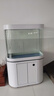玉弘杰魚(yú)缸客廳中大型家用靠墻圓弧形水族箱免換水底過(guò)濾智能落地生態(tài) 淡雅白 100×50×160cm長(cháng)/寬/高（2個(gè)柜門(mén)） 曬單實(shí)拍圖