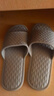 果洛菲拖鞋男居家用室內防滑洗澡浴室地板平底情侶拖鞋女 灰色 43-44 曬單實(shí)拍圖
