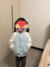 巴拉巴拉女童外套秋裝兒童童裝中大童小香風(fēng)撞色棒球服潮 天空藍-00388 120 cm 曬單實(shí)拍圖