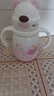 COOKSS寶寶保溫杯兒童1到3歲小月齡嬰幼兒2以上學(xué)飲吸管專(zhuān)用水杯奶瓶粉 曬單實(shí)拍圖