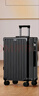 查爾斯桃心多功能高顏值行李箱女帶杯架拉桿箱男萬(wàn)向輪旅行箱 耀夜黑20英寸 曬單實(shí)拍圖
