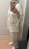 嫚熙（EMXEE）孕婦睡衣產(chǎn)后哺乳春秋季款月子服棉質(zhì)家居服套裝 環(huán)球旅行-純棉兩件套(帶哺乳口)  M【適合90-115斤】 曬單實(shí)拍圖