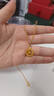 周六福足金999簡(jiǎn)約側身鏈黃金項鏈女生日禮物計價(jià)AA050784 約3.82g 45cm 曬單實(shí)拍圖