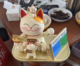大貓日記2026新款招財貓開(kāi)業(yè)大擺件自動(dòng)招手二維碼語(yǔ)音播報收款收銀臺新店 淺黃招財貓+自動(dòng)招手+雙碼播報 曬單實(shí)拍圖