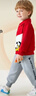 迪士尼寶寶（Disney Baby）男童套裝兒童抑菌翻領(lǐng)衛衣衛褲中小童裝春季休閑兩件套 大紅 130 曬單實(shí)拍圖