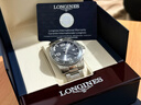 浪琴（LONGINES）康卡斯瑞士男表藍色灰色潛水L37824966日歷機械300米防水 L3.781.4.76.6灰盤(pán)陶瓷41MM 曬單實(shí)拍圖