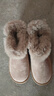 ABC KIDS女童童鞋冬季新款加絨保暖雪地靴 駝色 37碼【內長(cháng)232/腳長(cháng)227】  曬單實(shí)拍圖