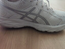 亞瑟士ASICS女鞋網(wǎng)面跑鞋透氣跑步鞋百搭緩震運動(dòng)鞋 GEL-CONTEND 4 灰白色/淺紫色 38 曬單實(shí)拍圖