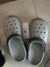 AMAZE-LULU雙色洞洞鞋男夏季新款厚底防滑戶(hù)外沙灘涼鞋外穿 灰色 42-43 曬單實(shí)拍圖