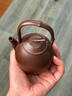 紫來(lái)順宜興名家純手工紫砂壺君子提梁壺高端泡茶壺送男士功夫茶具禮品 【虛懷若竹】君子提梁 185ml 曬單實(shí)拍圖