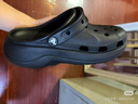 卡駱馳（CROCS）貝雅云彩女士洞洞鞋戶(hù)外休閑鞋|208186 黑色-001(含智必星) 36 (230mm) 37 曬單實(shí)拍圖
