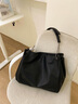 CALWAN KEODH包包女包2026新款鏈條斜挎托特大容量生日禮物送女友老婆 【黑色】輕奢小眾百搭實(shí)用走心女生閨蜜 曬單實(shí)拍圖