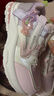 回力兒童鞋旋鈕扣跑步鞋女童休閑鞋小學(xué)生運動(dòng)鞋WZCL1157 粉紫 37 曬單實(shí)拍圖