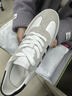 赫升內增高新款厚底拼接設計百搭休閑女鞋舒適輕便隱形增高板鞋8CM 白/灰/黑W21J5051 39 曬單實(shí)拍圖