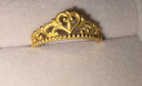 周生生新年足金愛(ài)情密語(yǔ)皇冠黃金戒指開(kāi)口戒金飾品90227R計價(jià)2.95克 曬單實(shí)拍圖