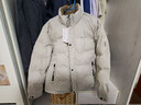 羅蒙（ROMON）羽絨服男士短款2025冬季新款立領(lǐng)保暖休閑百搭白鴨絨外套男防風(fēng)水 B4-25-1052米白 XL 曬單實(shí)拍圖