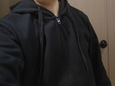 凡客誠品（VANCL）衛衣男款秋季寬松重磅華棉開(kāi)衫男士大碼休閑連帽外套 黑色 L 曬單實(shí)拍圖