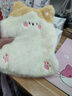 暢印可愛(ài)貓咪可插手毛絨注水熱水袋暖水袋被窩專(zhuān)用暖手暖寶寶2025新款 粉色小熊-850ML 曬單實(shí)拍圖