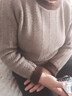 恒源祥低圓領(lǐng)毛衣女秋冬新款高級感加厚針織打底衫寬松內搭羊毛衫 咖啡 XL 120-130斤 曬單實(shí)拍圖