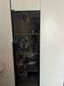 好怡家極簡(jiǎn)玻璃柜門(mén)定制酒柜書(shū)柜衣柜櫥柜灰茶黑色玻璃門(mén)窄邊鋁框門(mén)定做 黑色 曬單實(shí)拍圖