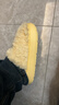 樸西朵朵絨棉拖鞋女士毛拖鞋秋冬保暖防滑厚底居家情侶 芝士黃 37-38 曬單實(shí)拍圖