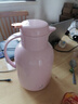 迪士尼保溫壺家用暖水壺熱水瓶暖壺暖瓶玻璃內膽按壓式 2L悅已粉金 曬單實(shí)拍圖