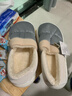 回力棉拖鞋男士冬季新款家用厚底外穿包跟棉鞋冬天休閑保暖防水拖鞋女 銀灰色 42-43 曬單實(shí)拍圖