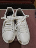 百麗撞色小白鞋男秋季牛皮舒適厚底休閑板鞋A1160CM3 靜謐白  39 曬單實(shí)拍圖