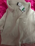 耐克(NIKE)春夏女短袖T恤 POLO衫 運動(dòng)休閑 簡(jiǎn)約 DV7885-104黃白XL 曬單實(shí)拍圖