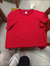 純棉男士短袖T恤精致小馬刺繡簡(jiǎn)約百搭打底衫重磅質(zhì)感體恤衫男款 紅色 XL 曬單實(shí)拍圖