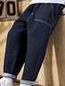 李維斯（Levi's）李維斯兒童褲子加絨牛仔褲秋冬季新款男女童褲子 星空藍 曬單實(shí)拍圖