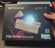 宏碁掠奪者（PREDATOR）32G(16G×2)套裝 DDR5 6000頻率 臺式機內存條 Hermes冰刃系列 RGB燈條(C28) 石耀黑 AI電腦配件 曬單實(shí)拍圖