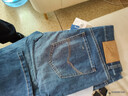 海瀾之家HLA海瀾之家直筒牛仔褲男五袋款繡花時(shí)尚褲子男春季 曬單實(shí)拍圖
