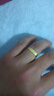 中國黃金（CHINA GOLD）黃金戒指精品龍鳳開(kāi)口戒指男女款情侶足金對戒金戒生日禮物女 【約5g】男戒 曬單實(shí)拍圖