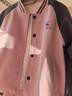 迪士尼女童棒球服外套春女孩秋裝上衣女寶兒童外套瘋狂動(dòng)物城 豆沙粉140 曬單實(shí)拍圖