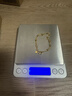 周六福（ZLF）黃金手鏈女雙鏈光面圓珠相連桃心型尾鏈金手鏈 計價(jià) 15+2cm尾鏈 - 4.42g 曬單實(shí)拍圖