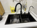 格衛森洗菜盆廚房水槽雙槽304不銹鋼洗碗槽洗菜池臺下盆水池盆水池盆 冷熱抽拉龍頭+凈水器龍頭套餐 納米雙槽-72*40cm 曬單實(shí)拍圖