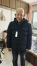 羅蒙（ROMON）棉服男冬季新款高端商務(wù)休閑石墨烯加厚爸爸裝棉衣外套男 黑 2XL 曬單實(shí)拍圖