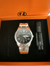 AIYISHI石英機芯男表時(shí)尚百搭男士手表男款多功能夜光防水商務(wù)休閑男腕表 銀黑【橙色禮盒+拆卸工具】 曬單實(shí)拍圖