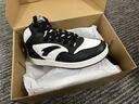 安踏高幫板鞋男鞋新款復古潮流防風(fēng)保暖運動(dòng)鞋黑白拼色學(xué)生休閑鞋 【高幫】象牙白/黑8087-4 41 曬單實(shí)拍圖