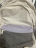 Mr.ace Homme輕便戶(hù)外旅行背包女防水徒步登山雙肩包大學(xué)生電腦書(shū)包米灰紫小款 曬單實(shí)拍圖