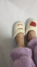 細細條（XIXITIAO）可愛(ài)紅蘋(píng)果棉拖鞋女冬季少女心毛毛鞋居家地板防滑月子鞋 天空藍 包頭款【可愛(ài)紅蘋(píng)果】 38-39 【標準碼】 曬單實(shí)拍圖