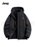 JEEP沖鋒夾克衣男女同款三合一兩件套保暖防風(fēng)加絨外套 幻影黑 2XL 曬單實(shí)拍圖