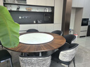 TAZA意大利輕奢餐桌 別墅全屋搭配餐廳系列 電動(dòng)轉盤(pán)電磁爐餐桌 藍寶石奢石面 1.5m 電動(dòng)餐桌+轉盤(pán) 曬單實(shí)拍圖