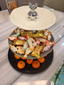 崢野 現代輕奢陶瓷水果盤(pán)酒店前臺甜品盤(pán)糕點(diǎn)盤(pán)下午茶點(diǎn)心架蛋糕果盤(pán) 曬單實(shí)拍圖