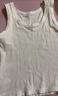 都市麗人背心女士背心四季修身西裝內搭打底無(wú)痕可外穿圓領(lǐng)無(wú)袖上衣白L 曬單實(shí)拍圖