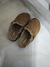 達芙妮厚底勃肯鞋女2025冬季新款真皮保暖加絨棉鞋毛毛博肯拖鞋子 D934181/栗色 【牛剖層革】 36 【復古百搭】 曬單實(shí)拍圖