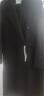 紅袖（hopeshow）100%綿羊毛呢外套2025季新款女裝高級獨特超好看氣質(zhì)雙面呢大衣 黑巧克力0B7 M 曬單實(shí)拍圖